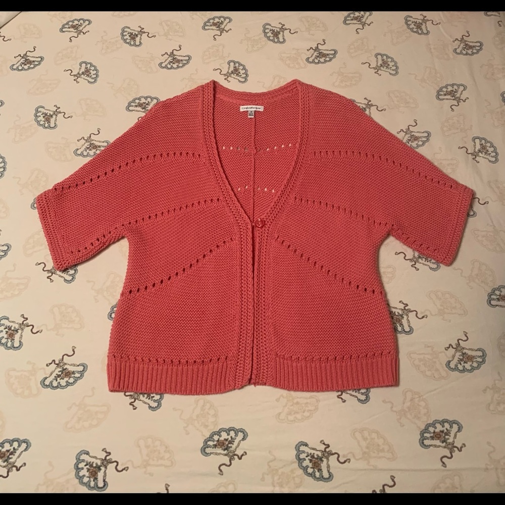 Croft and Barrow Coral Knit Sweater